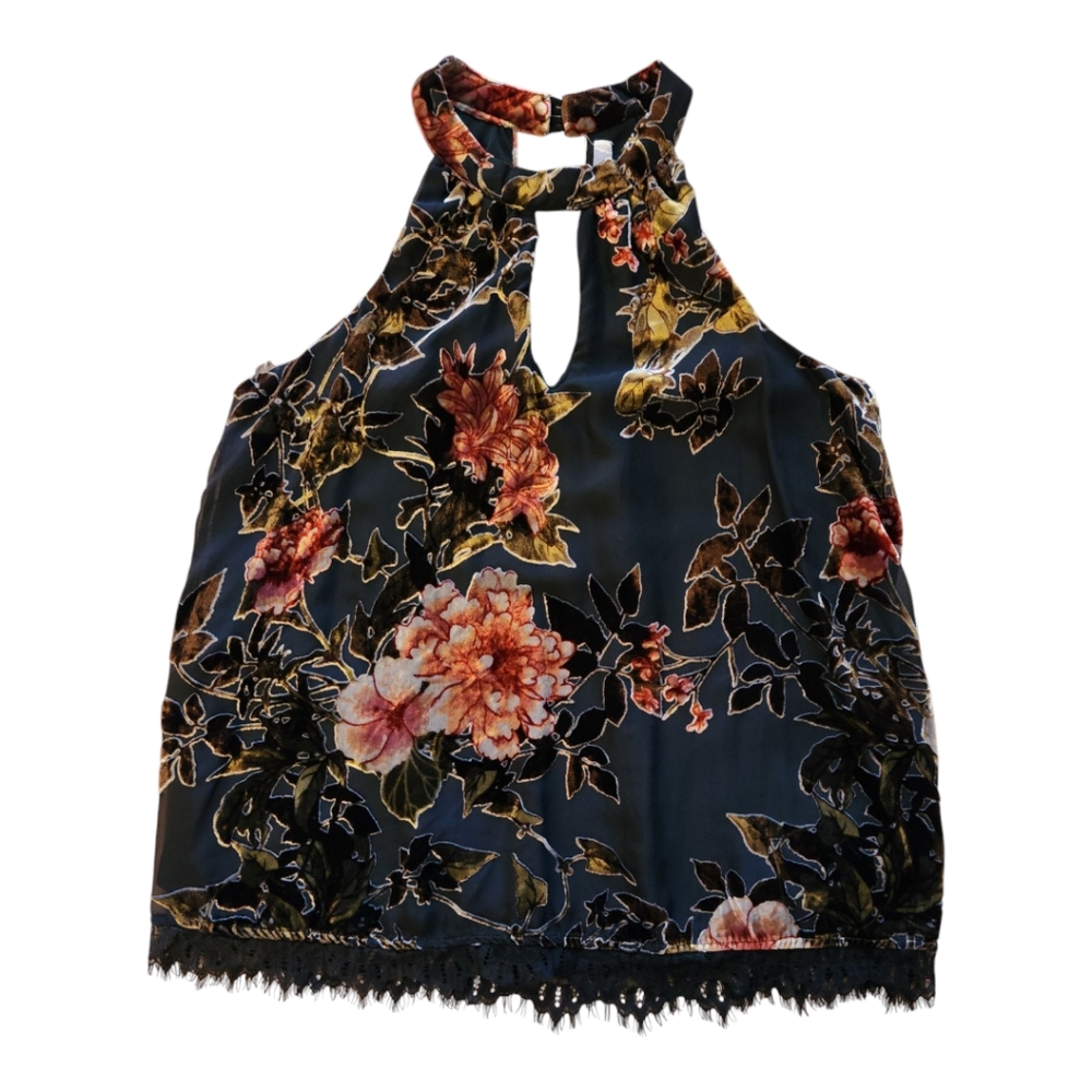 Jolt Floral Sleeveless Top L